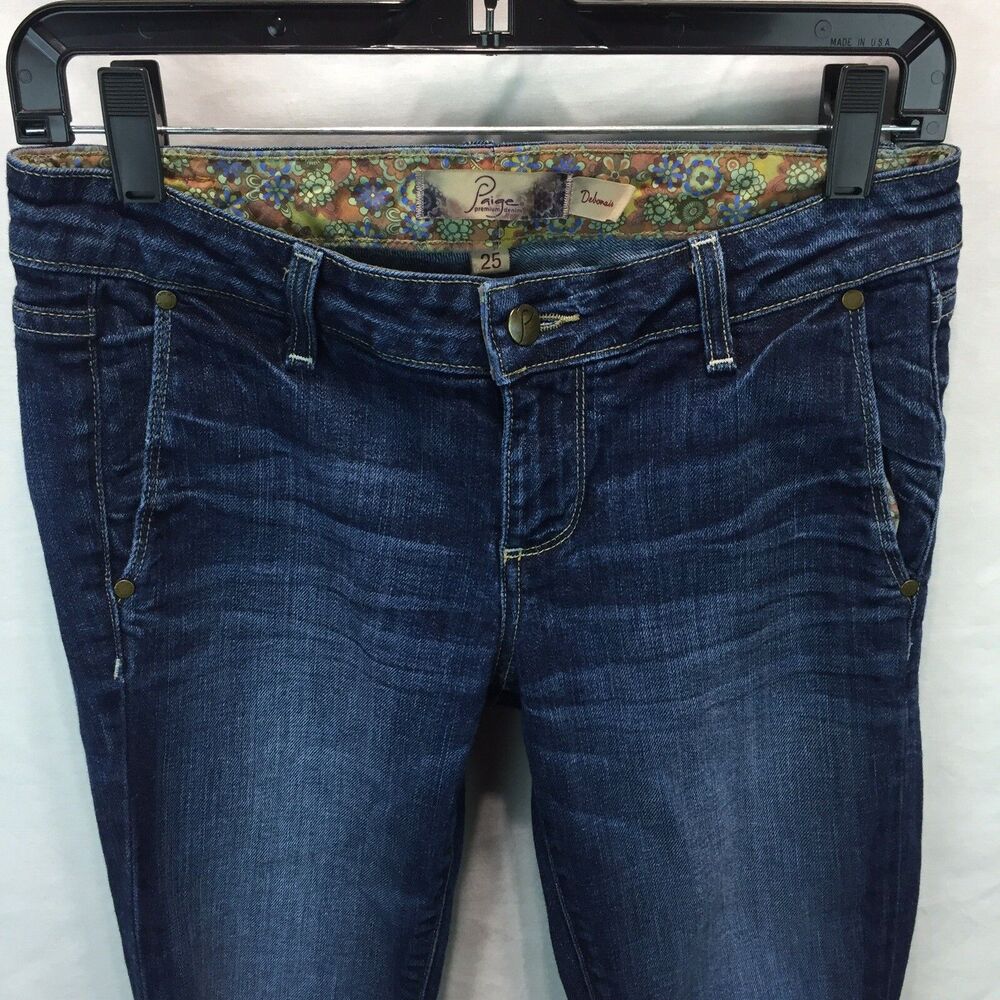 Paige Denim Women's Jeans Debonair Skinny 25 Style 1204090 Cut 206019